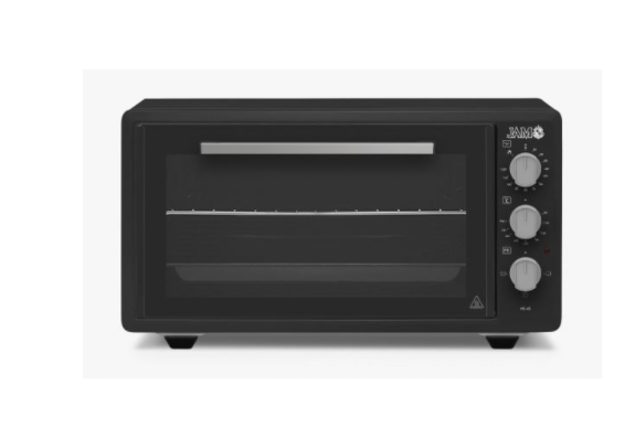 HORNO ELECTRICO JAM 45LT NEGRO MS-45 ESTANDAR 120M 300° C 1400W 220/240V