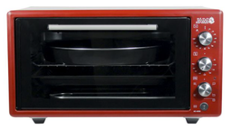 [572] HORNO ELECTRICO JAM SIRIUS 45L ROJO HE- 45RD 120M 300°C 1400W 220/240V/50HZ INOX