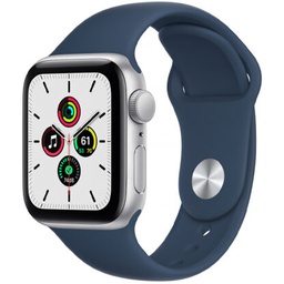 [1,194] Apple Watch SE 40 mm A2351 MKNY3LL / A GPS - Silver / Abyss Blue