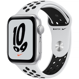 [1,209] Apple Watch Nike Series SE 44 mm A2352 MYYH2LL / A GPS - Silver / Pure Platinum / Black Nike